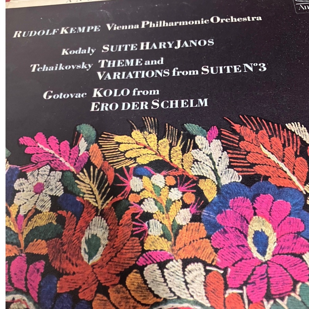 Rudolf Kempe Vienna Philharmonic Kodaly Tchaikovsky Angel Vinyl LP S 35975